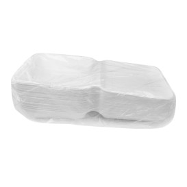 Envase MenuBox Caña Azúcar Blanco 225x225x75mm (200 Uds)