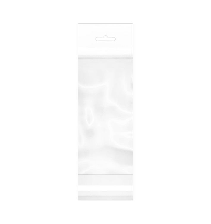 Bolsas BOPP Solapa Adhesiva y Eurotaladro 6,5x17cm G160 (1000 Uds)
