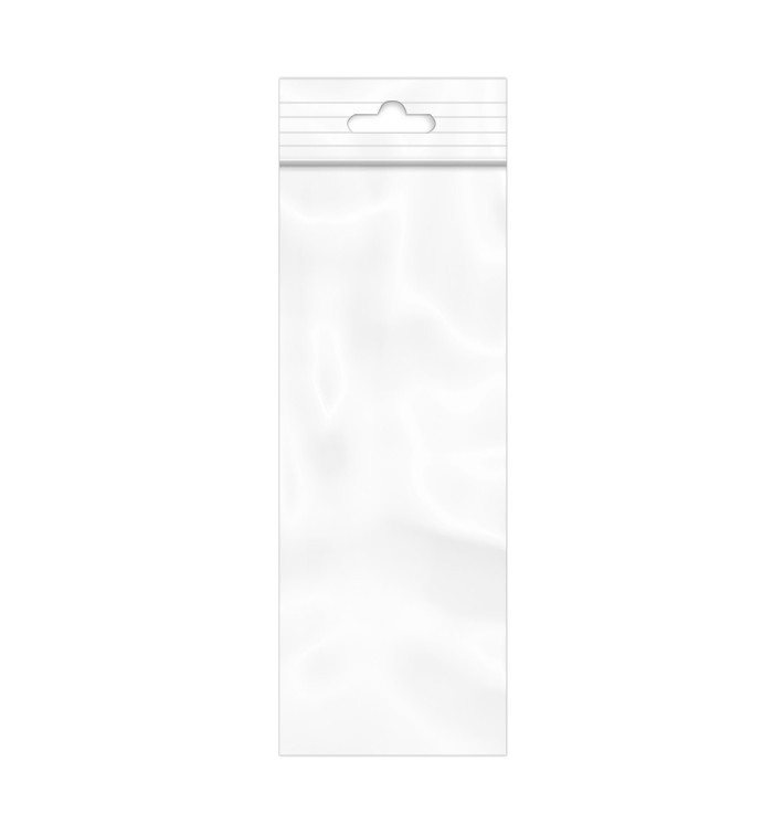 Bolsas de Polietileno con Autocierre y Eurotaladro 11,5x33,5cm G200 (100 Uds)