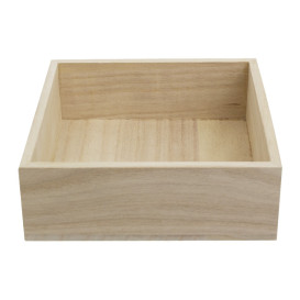 Caja para Presentación de Madera 16x15x5cm (1 Ud)