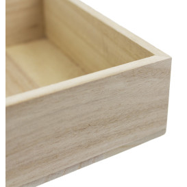 Caja para Presentación de Madera 16x15x5cm (1 Ud)