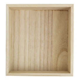 Caja para Presentación de Madera 16x15x5cm (1 Ud)