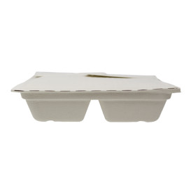Envase Box to Go Caña de Azúcar 3C 21x21x4cm 900ml (50 Uds)