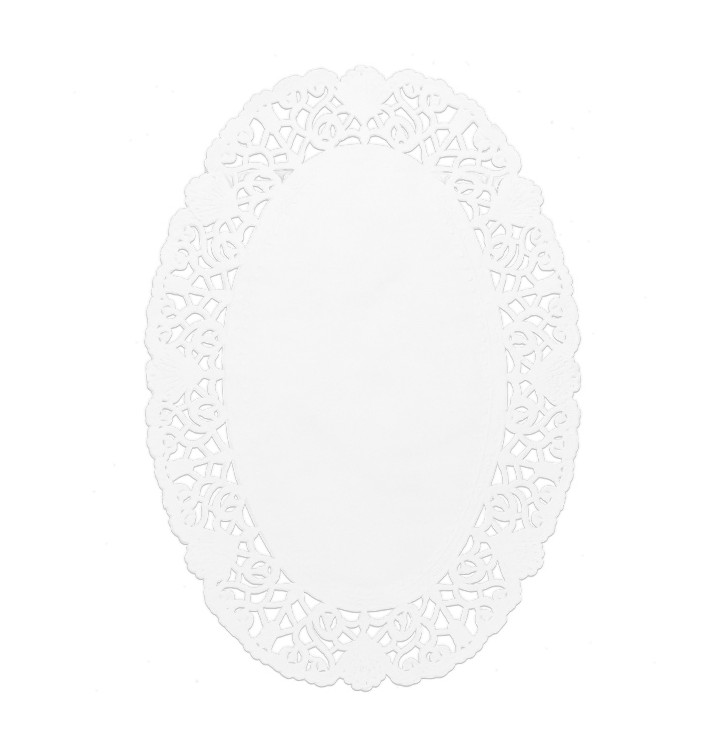 Rodal de Papel Calado Oval Blanco Litos 18x25cm (2000 Uds)