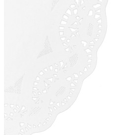 Rodal de Papel Calado Blanco Litos Ø340mm (250 Uds)