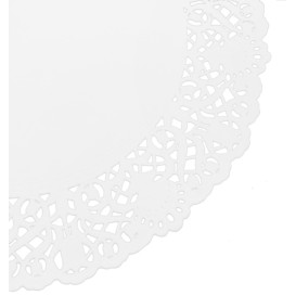Rodal de Papel Calado Blanco Litos Ø240mm (2000 Uds)