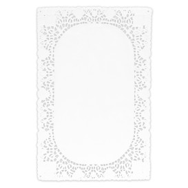 Blonda de Papel Calada Blanca Litos 20x30cm (250 Uds)