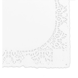 Blonda de Papel Calada Blanca Litos 20x30cm (250 Uds)