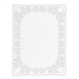 Blonda de Papel Calada Blanca Litos 30x40cm (1.000 Uds)