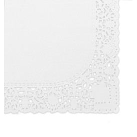 Blonda de Papel Calada Blanca Litos 30x40cm (1.000 Uds)