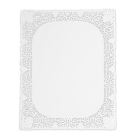Blonda de Papel Calada Blanca Litos 40x50cm (1.000 Uds)