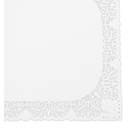 Blonda de Papel Calada Blanca Litos 40x50cm (250 Uds)