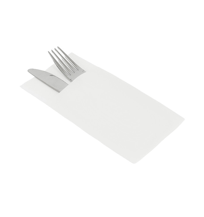 Servilleta Kanguro Airlaid Blanca 40x40cm (30 Uds)