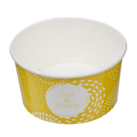 Tarrina de Cartón para Helados 5oz/140ml "Cool&Yummy" (50 Uds)