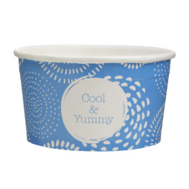 Tarrina de Cartón para Helados 6oz/175ml "Cool&Yummy" (2.000 Uds)