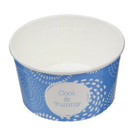Tarrina de Cartón para Helados 6oz/175ml "Cool&Yummy" (2.000 Uds)