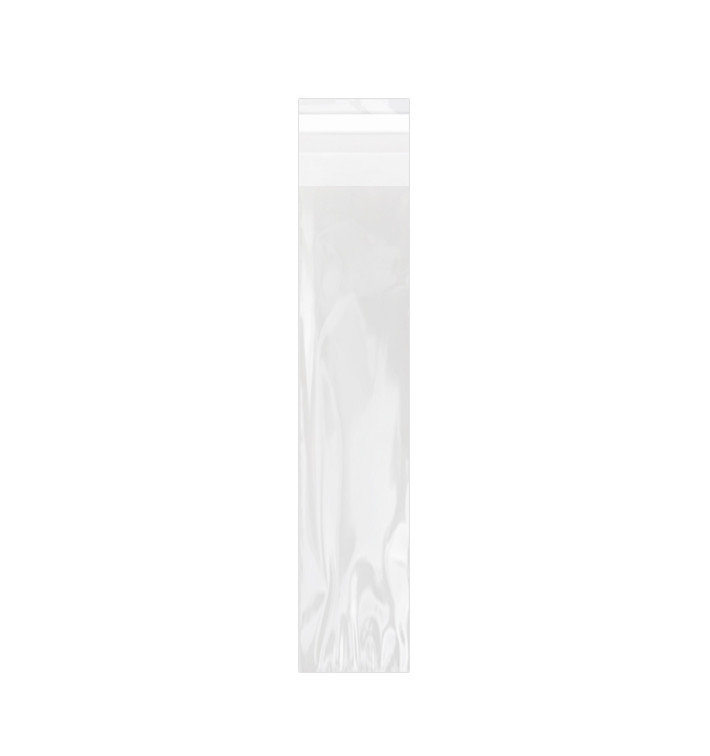 Bolsas de Plástico Biorientado con Solapa Adhesiva 4x22 cm G-160 (100 Uds)