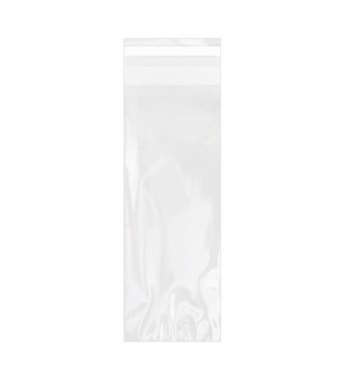Bolsas de Plástico Biorientado con Solapa Adhesiva 7x20 cm G-160 (1000 Uds)
