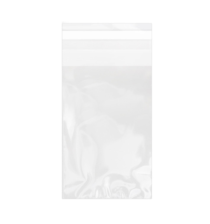 Bolsas de Plástico Biorientado con Solapa Adhesiva 8x12 cm G-160 (1000 Uds)