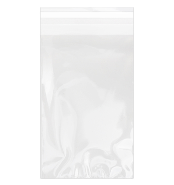 Bolsas de Plástico Biorientado con Solapa Adhesiva 12x18 cm G-160 (100 Uds)