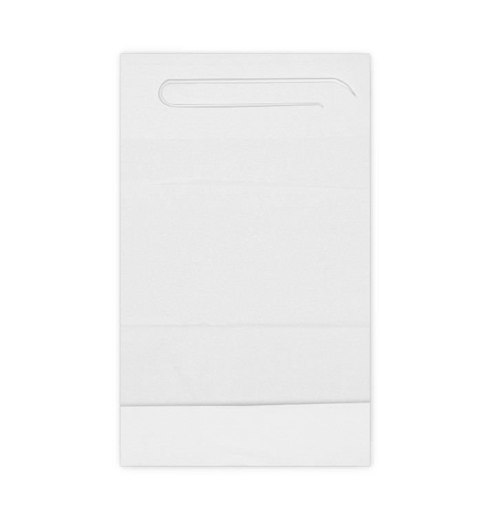 Babero Adulto con Bolsillo Blanco 36x65cm (125 Uds)