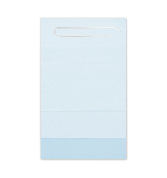 Babero Adulto con Bolsillo Azul 36x65cm (125 Uds)