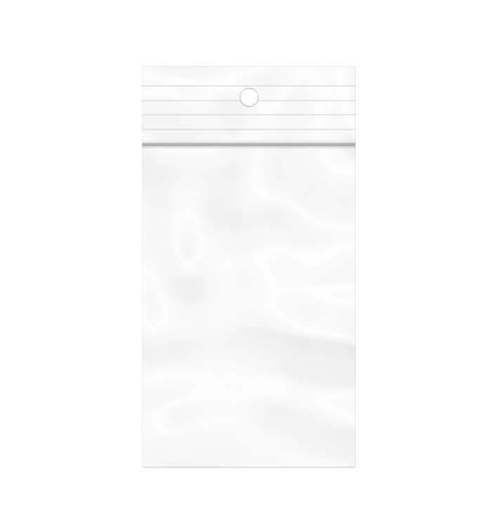 Bolsas Zip con Autocierre y Taladro Circular 4x6cm G200 (100 Uds)