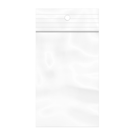 Bolsas Zip con Autocierre y Taladro Circular 4x6cm G200 (100 Uds)