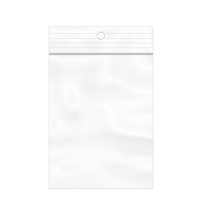 Bolsas Zip con Autocierre y Taladro Circular 6x8 cm G200 (1000 Uds)