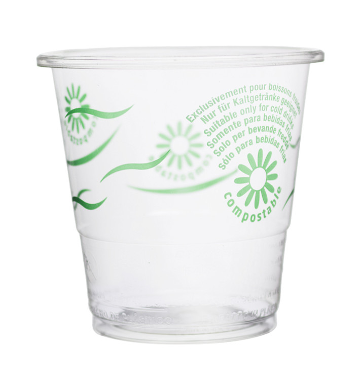 Vaso PLA "Green Spirit" Transparente 250ml (50 Uds)