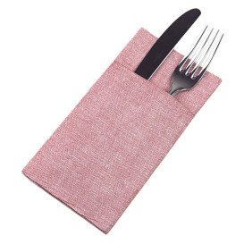 Servilleta Portacubiertos de Papel Vaquero Burdeos 40x40cm (30 Uds)