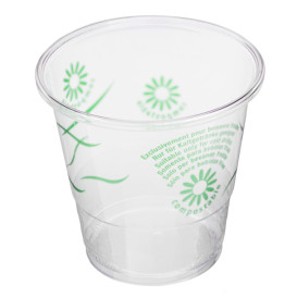 Vaso PLA "Green Spirit" Transparente 250ml (50 Uds)