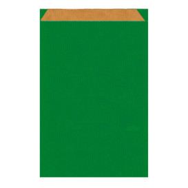 Bolsa de Papel Kraft Verde 26+9x46cm (250 Unidades)