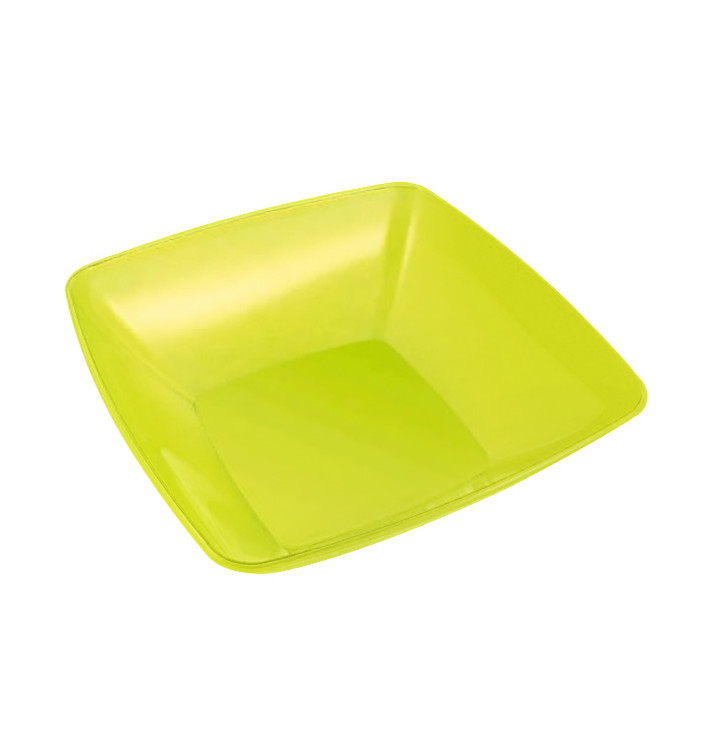 Bol PS Cristal Duro Verde 3500ml 28x28cm (1 Uds)