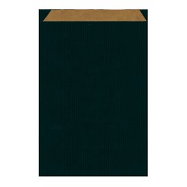 Bolsa de Papel Kraft Negra 26+9x46cm 