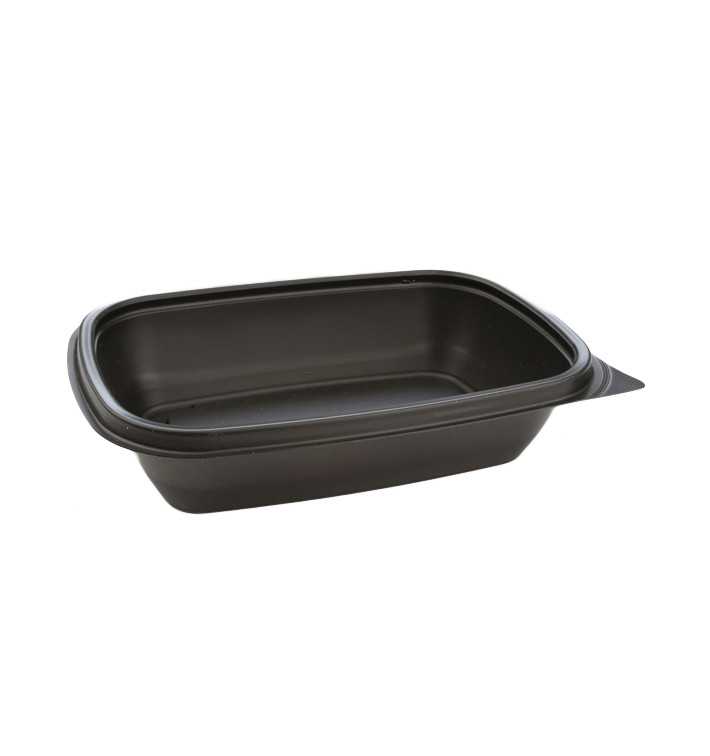 Envase Plástico PP Negro 500ml 20x13x5cm (50 Uds)