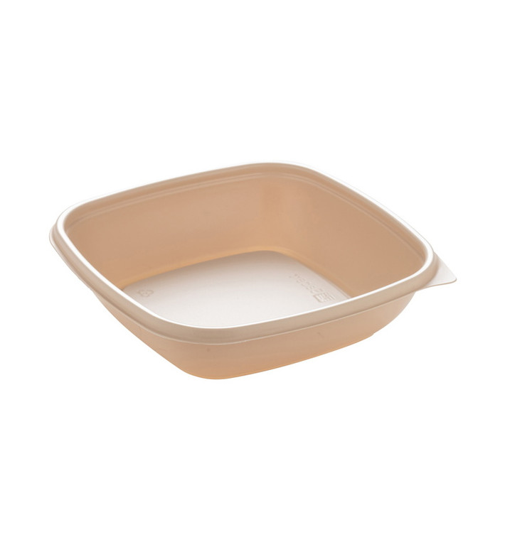 Envase de Plástico PP Crema 500ml 16,5x16,5x4cm (300 Uds)