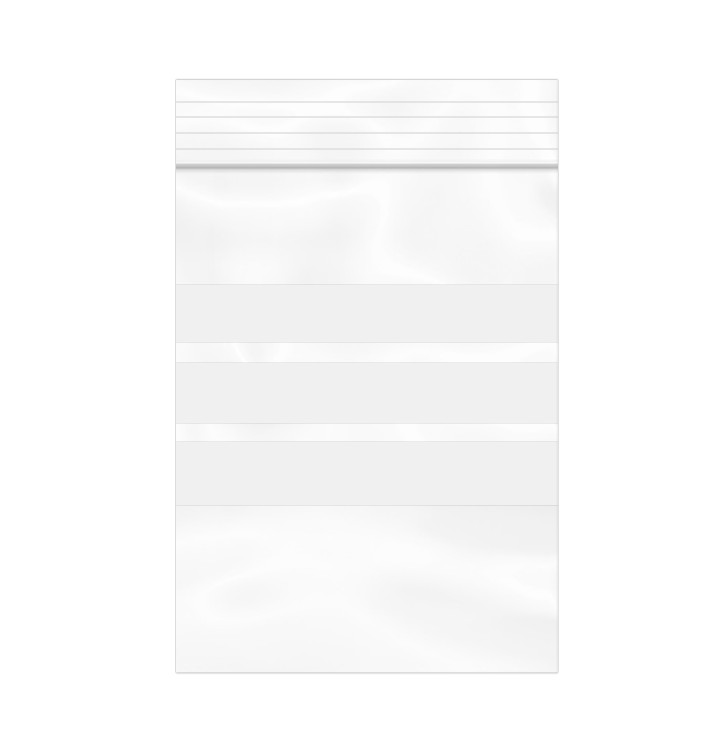 Bolsas ZIP Cierre a Presion y Banda Escritura 6x8cm G200 (100 Uds)