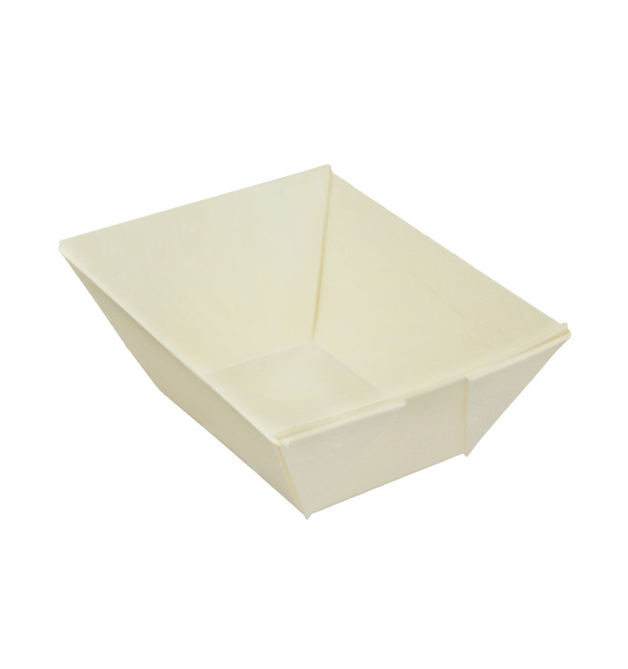 Barqueta de Madera 90ml 8,7x6,3cm (24 Uds)