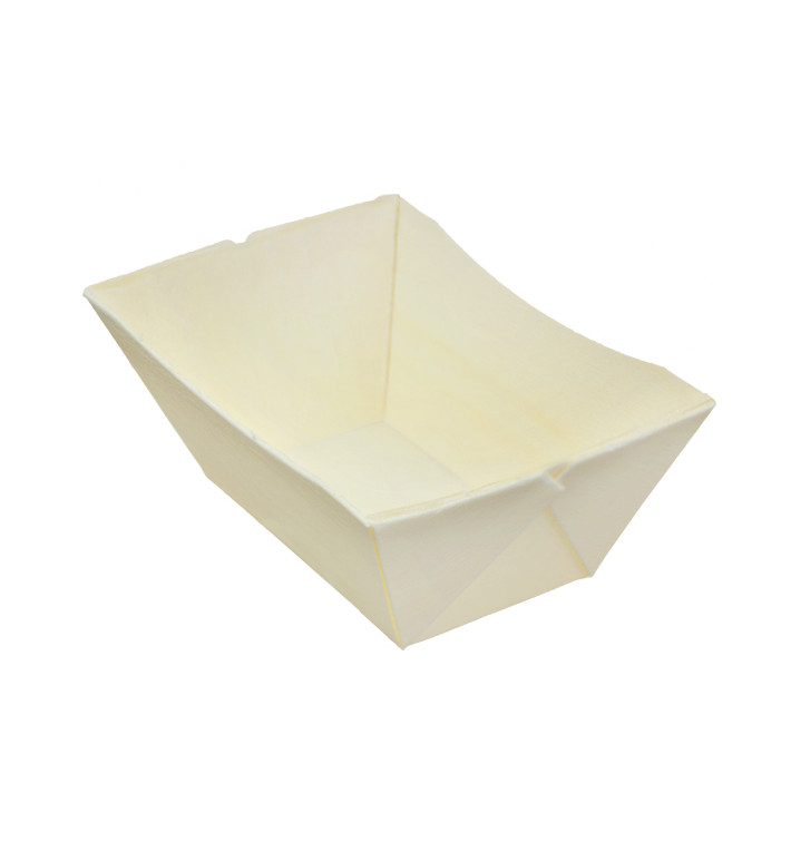 Barqueta de Madera 140ml 10,7x6,7cm (24 Uds)