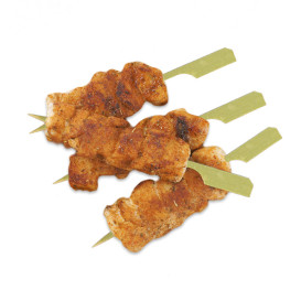 Pinchos de Bambú Decorados "Golf" Verde Natural 9cm (10.000 Uds)