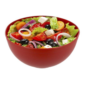 Bol Reutilizable Durable PP Mineral Rojo 2.000ml Ø20cm (36 Uds)