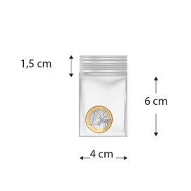 Bolsas ZIP con Cierre a Presion 4x6cm G200 (100 Uds)