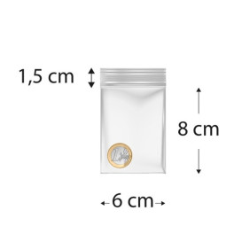 Bolsas ZIP con Cierre a Presion 6x8cm G200 (100 Uds)