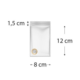 Bolsas ZIP con Cierre a Presion 8x12cm G200 (100 Uds)