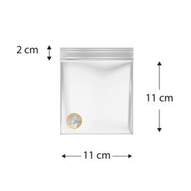 Bolsas ZIP con Cierre a Presion 11x11cm G200 (100 Uds)