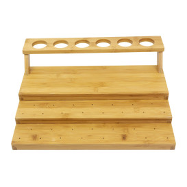 Soporte de Bambú para Pinchos y Conos 29x35,5x11,5cm (1 Ud)