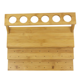 Soporte de Bambú para Pinchos y Conos 29x35,5x11,5cm (1 Ud)