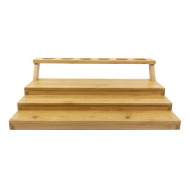 Soporte de Bambú para Pinchos y Conos 29x35,5x11,5cm (1 Ud)