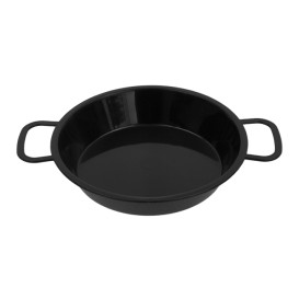 Paella PP Negra 120ml (20 Uds)